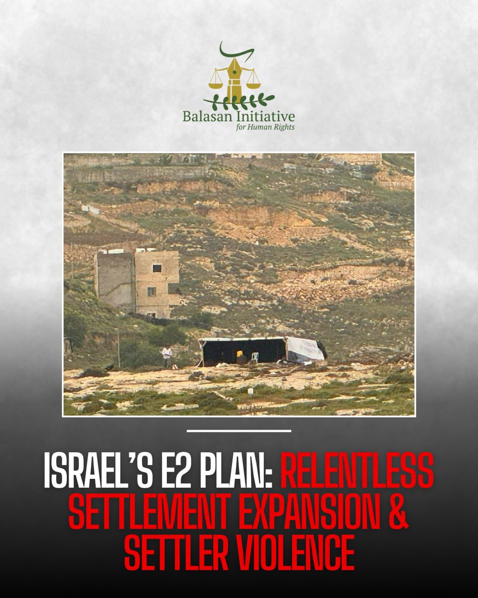 BalasanR's tweet photo. Israel's E2 Plan aims to construct 2,500 settlement units, encircling Bethlehem in a settlement ring. This expansion is driven by systematic settler violence and constitutes a grave breach of international law. 

To read the full update, https://t.co/xvR1bMdA2I https://t.co/snVNu79dbA