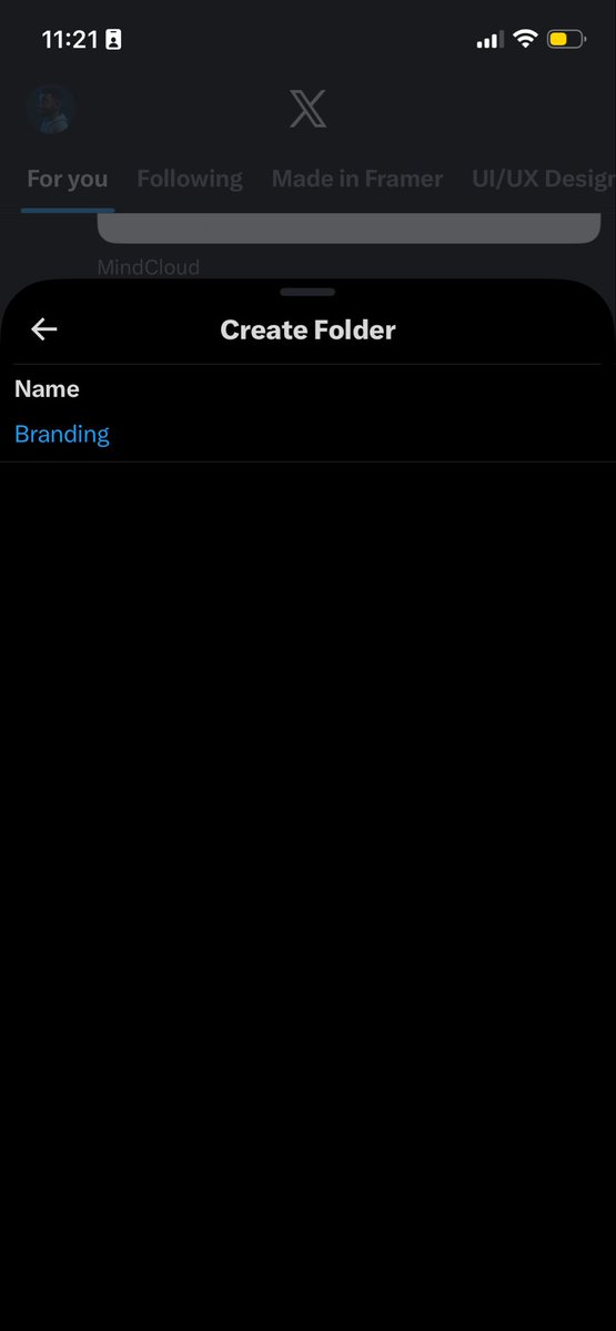 Creating a folder on mobile isn’t clear/doesn’t work. I type the name of the new folder and then there’s no where to create/confirm. Is there a way to fix this? 

<a href="/benjitaylor/">Benji Taylor</a>