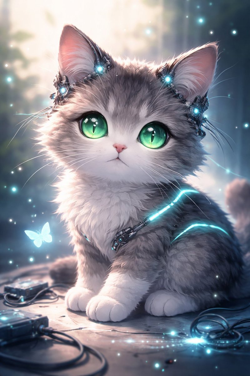 #cyberpunk #cyberpunkcat #aicat #aiart #digitalart #scifi #futuristic