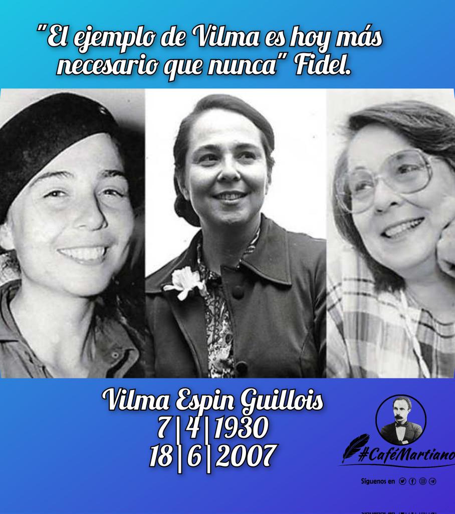 cafemartiano's tweet photo. Buenos días 🇨🇺  #CaféMartiano
"..mujer es aroma y escudo".
Aniversario 96 del nacimiento de Vilma!

Hoy somos más del 55% en la Asamblea Nacional, orgullosas por representar la luz que nos legaste..

✍️"La mujer, de instinto, divisa la verdad, y la precede".
 #MujeresEnRevolución https://t.co/qopwi3Ot4h