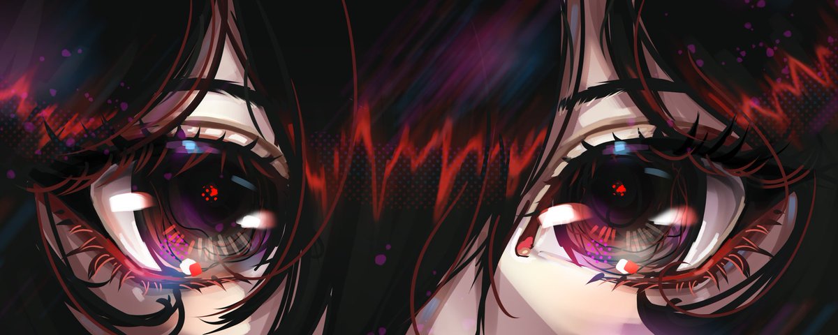 XxMarynataxX's tweet image. Eyes baner art for @Namaiichi 
#eyes #baner #vtuber #plvt