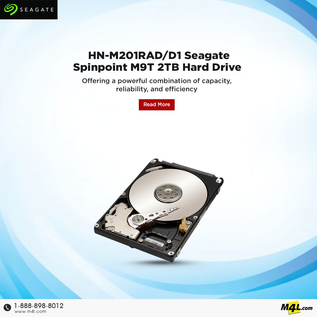 M4LOfficial's tweet image. Reliable Data Storage with HN-M201RAD/D1 Seagate Spinpoint M9T 2TB Hard Drive
Read More: blog.m4l.com/post/Reliable-…
#DataStorage #Seagate #HardDrive #TechUpgrade #StorageSolution #BlogM4L