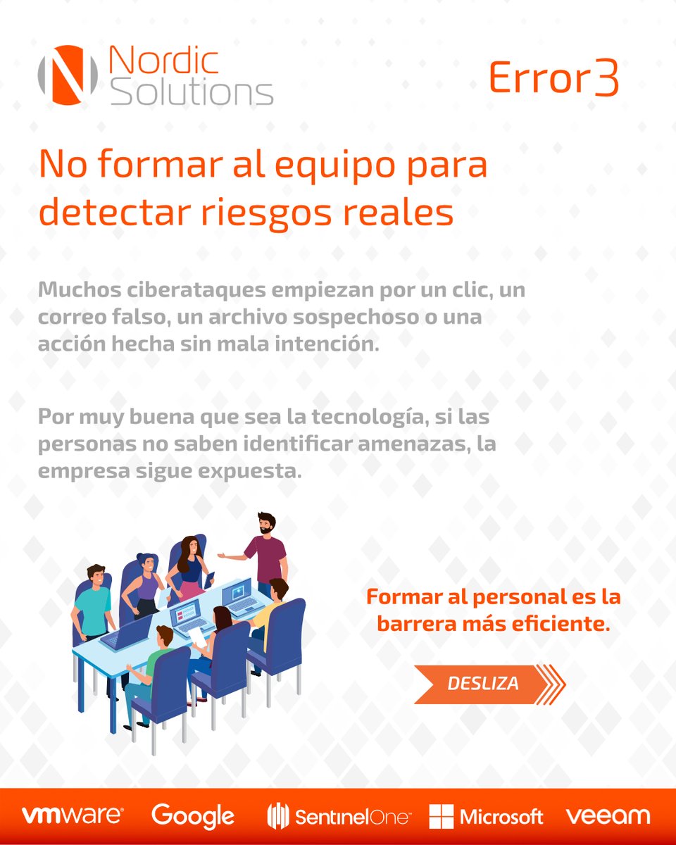 NordicSolution's tweet photo. 🔐 ¿Tu empresa está protegida?

Muchos ciberataques empiezan con errores del día a día.

👉 3 fallos de ciberseguridad que ponen en riesgo a tu empresa.

💡 No es una herramienta, es una estrategia.

📩 Te ayudamos a analizarlo.

#Ciberseguridad #IT https://t.co/tCmAPFhSsq