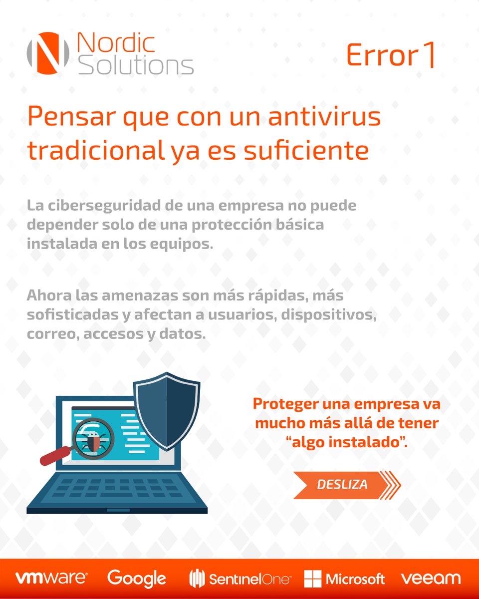 NordicSolution's tweet photo. 🔐 ¿Tu empresa está protegida?

Muchos ciberataques empiezan con errores del día a día.

👉 3 fallos de ciberseguridad que ponen en riesgo a tu empresa.

💡 No es una herramienta, es una estrategia.

📩 Te ayudamos a analizarlo.

#Ciberseguridad #IT https://t.co/tCmAPFhSsq