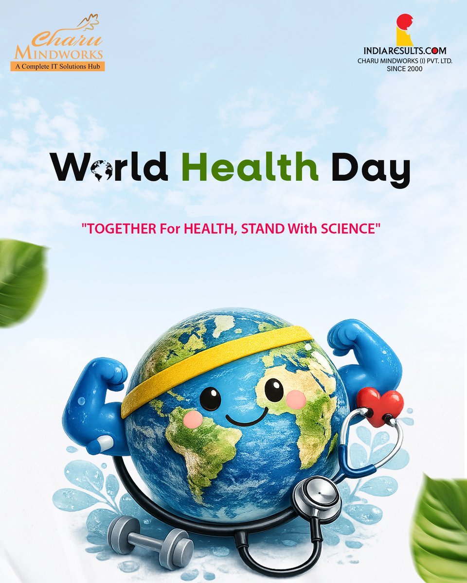 IndiaResults's tweet photo. Happy #WorldHealthDay- Small Steps today lead to a healthier tomorrow, Invest in health to get Healthy mind &amp; healthy life!  

स्वस्थ जीवन ही खुशहाल जीवन है #विश्व_स्वास्थ्य_दिवस💚👍

#HealthDay #स्वास्थ्य_दिवस #HealthIsWealth #Wellness #Fitness #StayFit #India #IndiaResults https://t.co/fAShxQizni