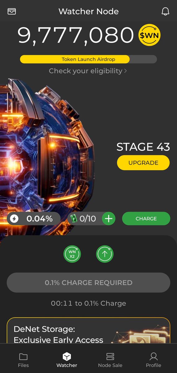 Launching Watcher node to secure <a href="/DeNetPro/">DeNet</a> storage network, live from FCT, Nigeria.
#WatchersEverywhere