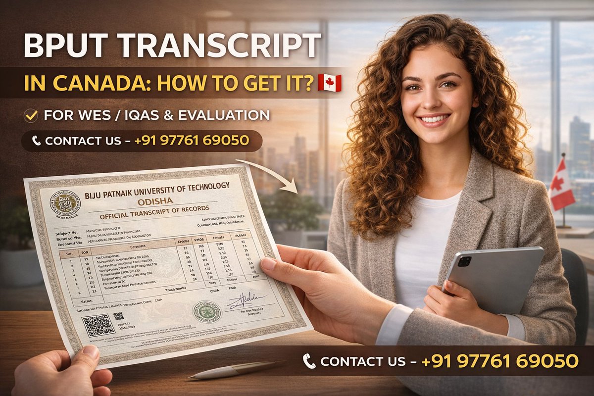 bput_transcript's tweet photo. 📷 BPUT Transcript from Canada – Fast &amp; Hassle-Free Service
Are you in Canada &amp; need your BPUT transcript?
No need to travel back to India. We provide complete online transcript services with secure and reliable processing.
#bputtranscript
#bputtranscriptonline
#wesevaluation https://t.co/1k97i7DKpM