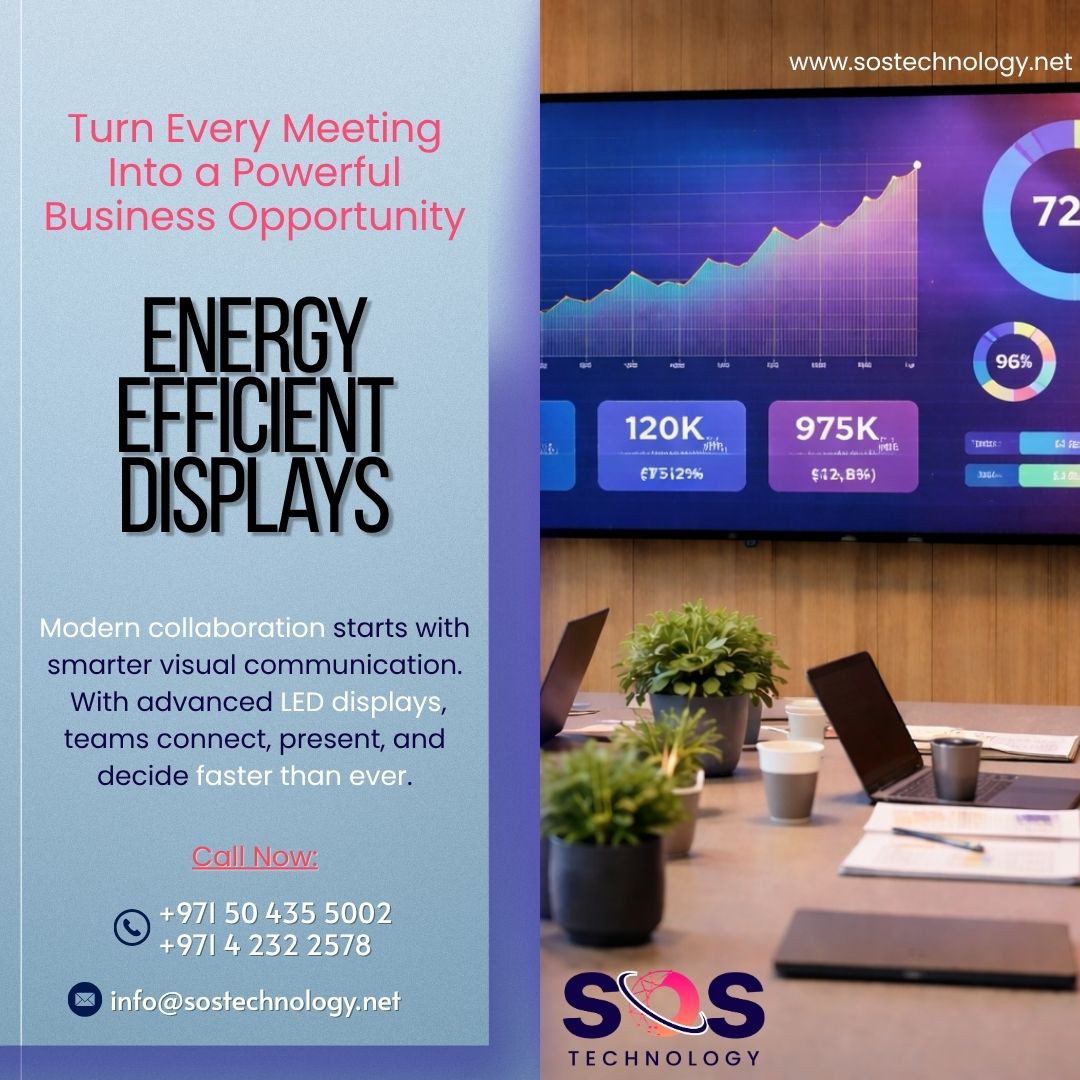 soscomputer2002's tweet image. Energy Efficient Displays
LED technology helps reduce power consumption while delivering high performance, making it an eco-friendly and cost-effective solution for businesses.
 #EnergySaving #GreenTech #LED