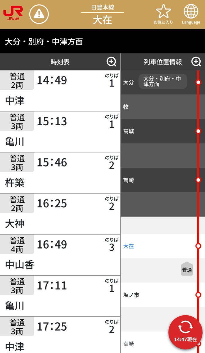 jikko680687's tweet image. 【今日の815系】2026/4/7(Tue)
4650M普通 臼杵14:17発 中津行き(中津16:41着) 815系 NO17編成(分オイ)
※側面安全カメラ取付済み車両

#815系 #NO17 #大分車両センター #JR九州 #日豊本線 #大在駅 #坂ノ市駅