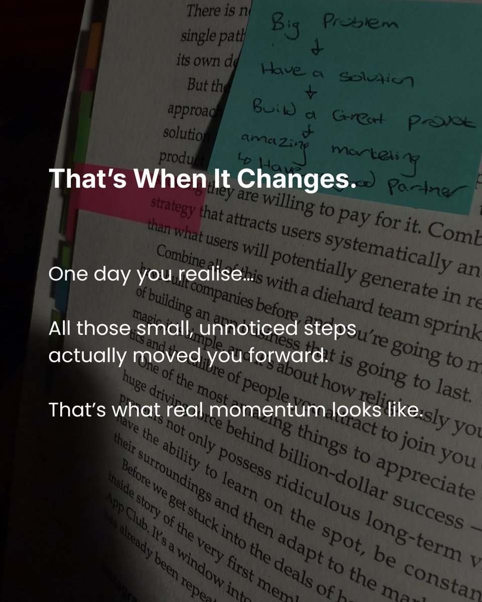 realrameezb's tweet photo. Momentum doesn’t come from one big move, it comes from showing up consistently.

#outwink #founder #unfilteredentrepreneur #techfounder #business https://t.co/cWBLCsPvha