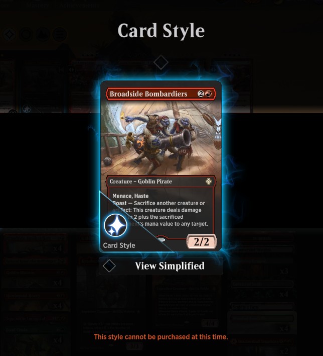 CunicoliGoblin's tweet image. This weekend there is a new #Timeless #Metagame #Challange and we are SO ready!! 😎🍕👹
[it's just for the meme, the deck is not enough!]
Also, why on earth can't I buy the Bombardiers' style?? 🤷