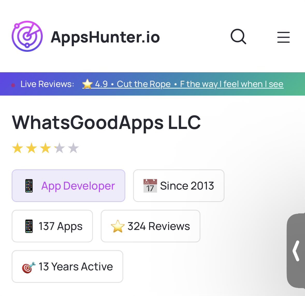 AppsHunterIo's tweet photo. @alexcooldev 191? I see 137 https://t.co/jRvNk0J6iA