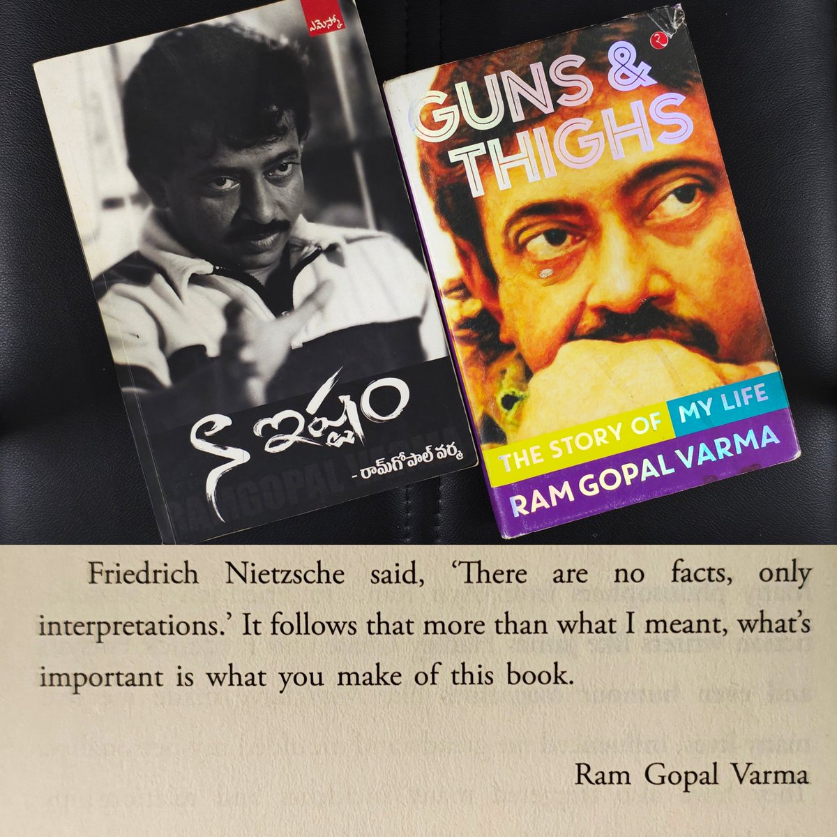 SriharshaSriram's tweet photo. One year closer to death. Hope u stay a little longer. May you create more chaos. Thanks for existing.

Happy Birthday ♥️ RGV https://t.co/zf48JFrmsG