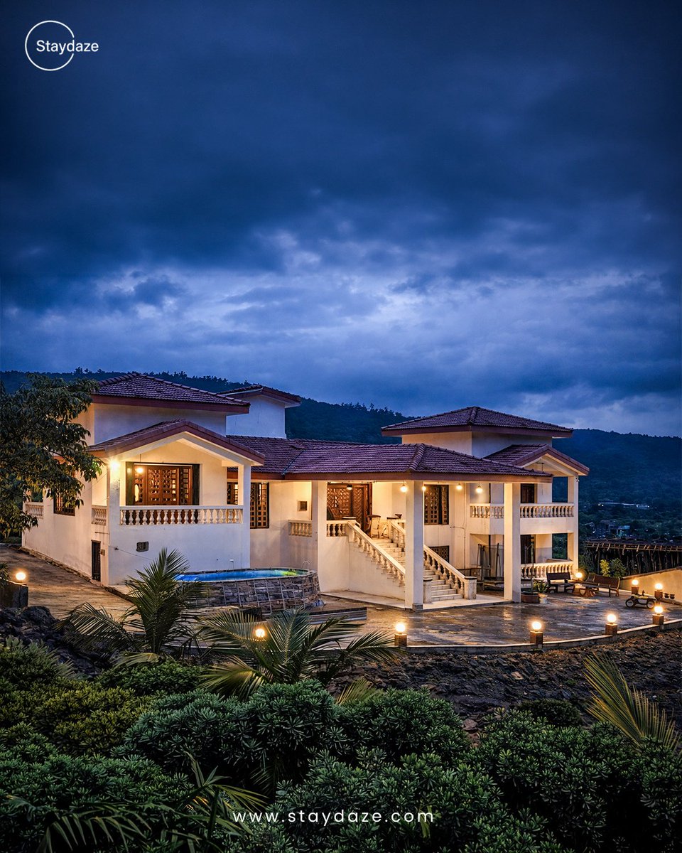 staydaze_com's tweet photo. Lonavala colonial villa with lush views.
Slow stays, private escape, real break.
Book on Staydaze. 

#Staydaze#LonavalaVillas#WeekendGetawayIndia#LuxuryStays https://t.co/kXbnpGRs4T