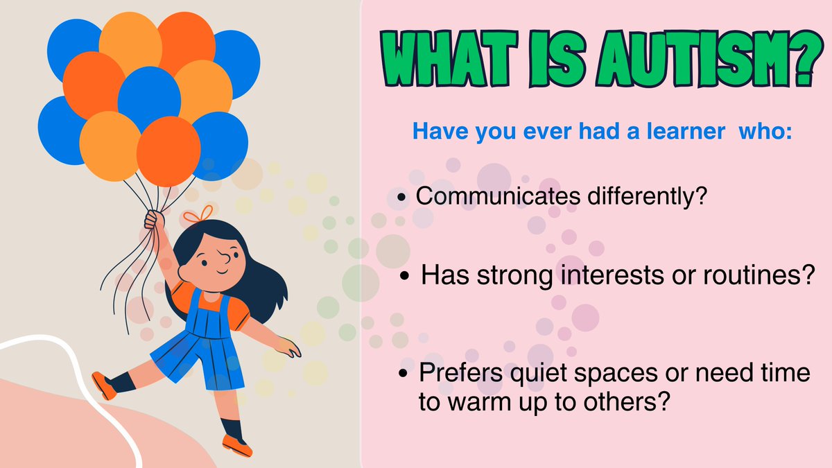 CDisability's tweet image. What to note for learners with Autism spectrum disorders and Attention deficit hyperactivity disorder
#inclusivecommunity #autismawarenessmonth