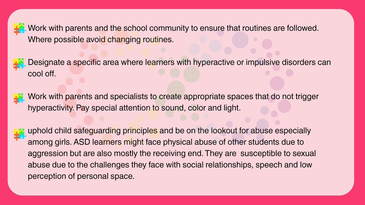 CDisability's tweet image. What to note for learners with Autism spectrum disorders and Attention deficit hyperactivity disorder
#inclusivecommunity #autismawarenessmonth