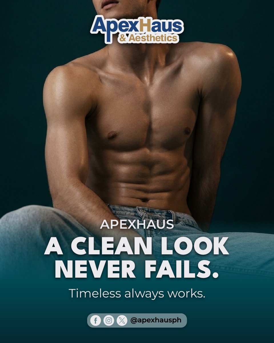 apexhausph's tweet image. A CLEAN LOOK NEVER FAILS.

Timeless style always works. Level up your appearance and confidence with ApexHaus &amp;amp; Aesthetics.

💈 Precision grooming
✨ Premium aesthetics
💪 Look your absolute best

#ApexHaus #CleanLook #Grooming #Aesthetics #Confidence #TimelessStyle
