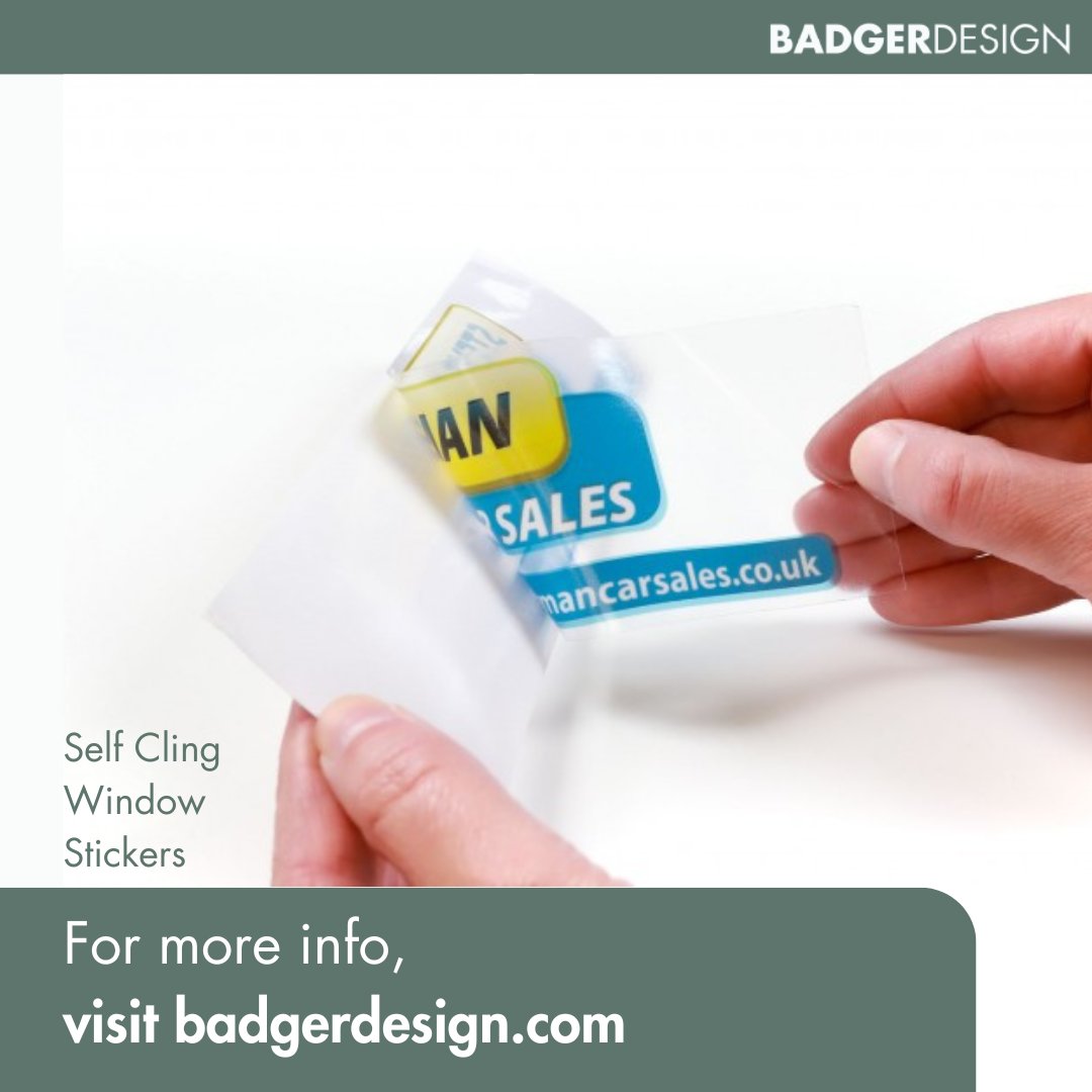 BadgerDesignLtd's tweet photo. Provide your clients with eye-catching Window Stickers, perfect for promoting brands on glass surfaces.

👉 Visit our website or call 01392 662100 for a quote today!

#promotionalmerchandise #promotionalproducts https://t.co/KH3JYmqCJw