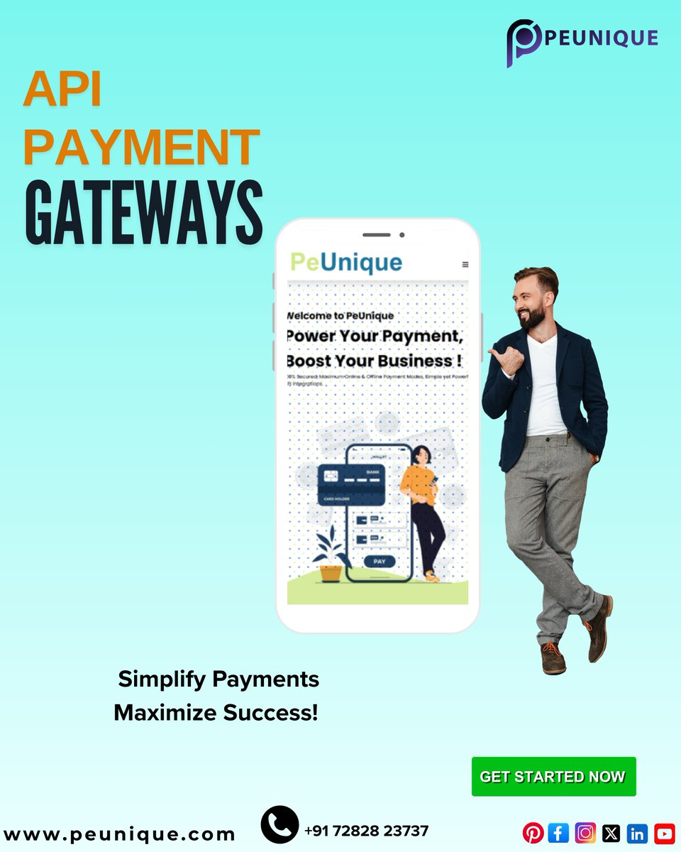 pe_unique's tweet photo. Simplify payments with PeUnique API Payment Gateway 🚀
Fast, secure &amp; seamless solutions to boost your business growth.
🌐 https://t.co/oXQIdzHpIf
📞 +91 72828 23737

#PeUnique #PaymentAPI #PaymentGateway #Fintech #DigitalPayments #BusinessGrowth https://t.co/EEKdIWlMCF