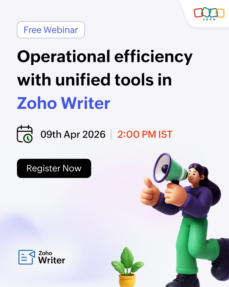 Zoho Writer tweet media
