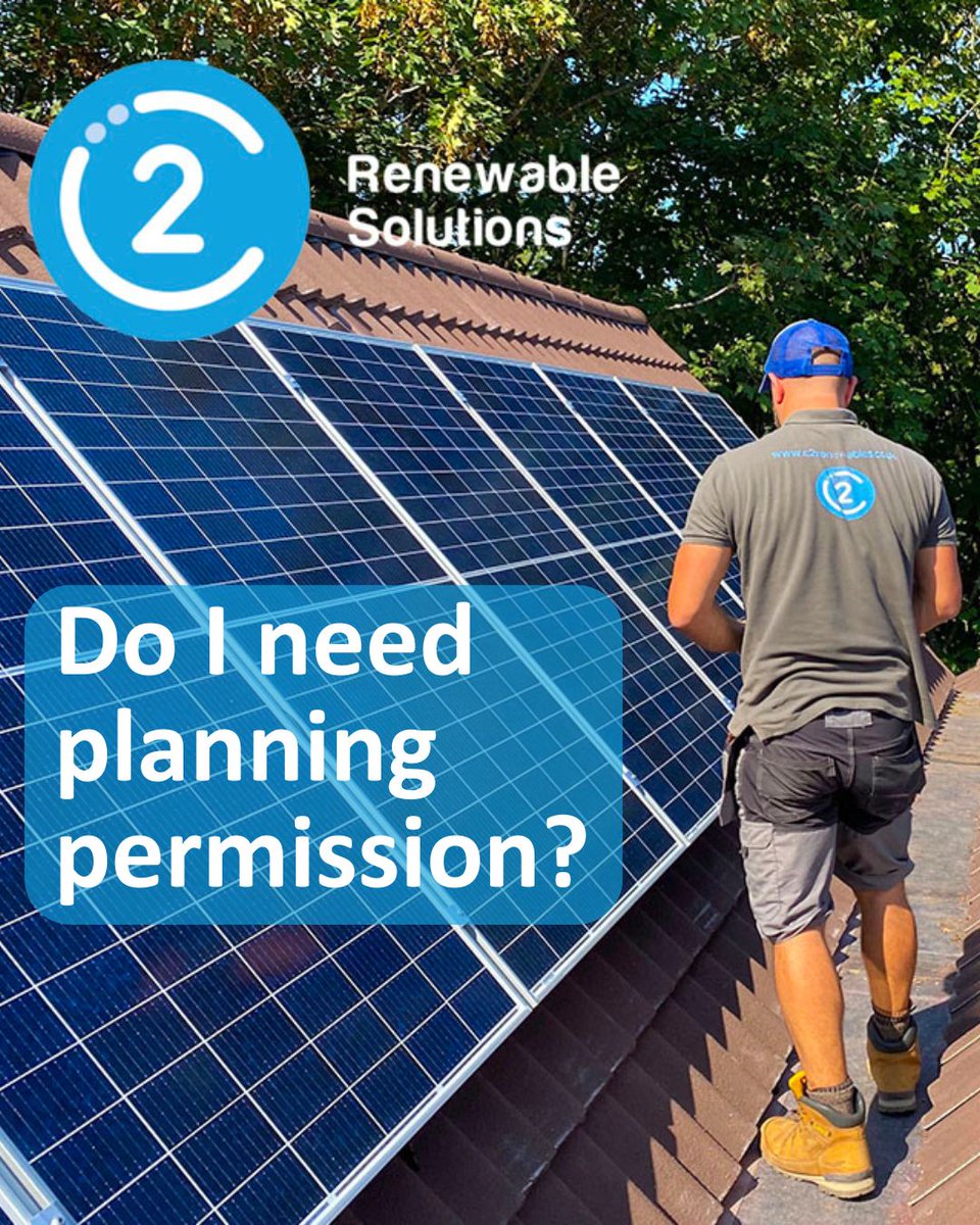 C2Renewable's tweet image. Do you need planning permission for solar?

Often, no, many home installs fall under permitted development.

We will flag anything you need to know early, and help you handle the right route.

👉 c2renewablesolutions.co.uk
023 8111 2296
#C2Renewables #SolarPower #SolarPanels