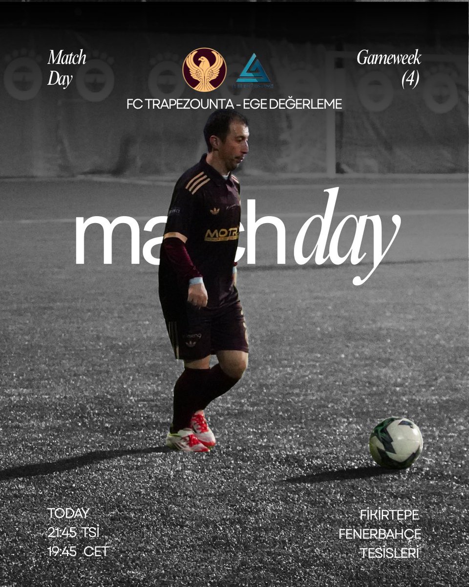 FCTrapezounta's tweet photo. 🔥 Bugün
🆚 Ege Değerleme
⏰ 21:45
🏟️ Fikirtepe Fenerbahçe Tesisleri
📺 https://t.co/5UKd73wEZF
📲 #ForzaTrape https://t.co/uTOFAtbxlv