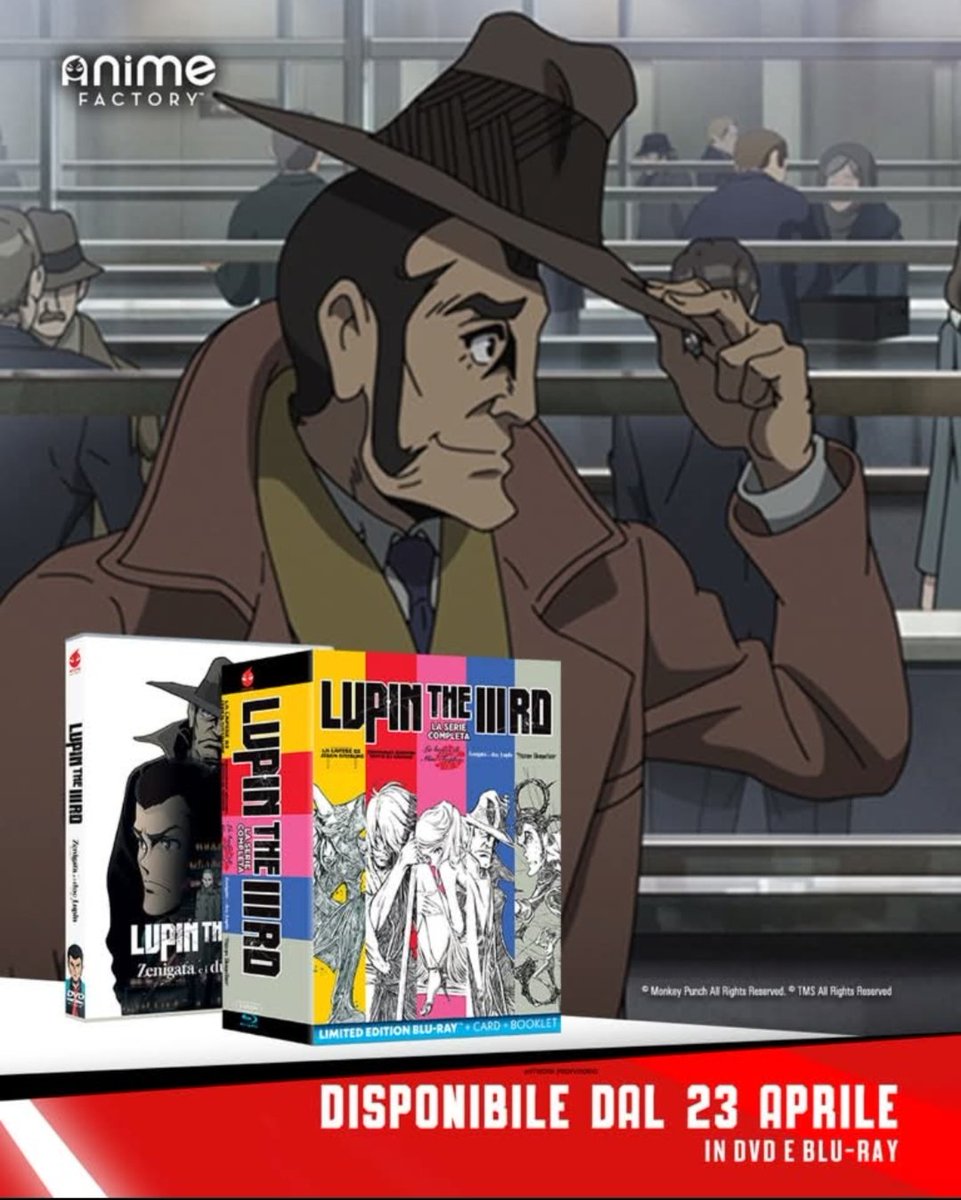 #ZenigataEIDueLupin arriva dal 23 aprile in DVD e in Blu-ray, con un esclusivo cofanetto per raccogliere tutti i volumi della serie completa.🇮🇹
<a href="/JamesShimoji/">JamesShimoj 🌛ジェイムス下地</a> <a href="/koiketakeshi/">koiketakeshi</a> 
#lupin #lupiniii #lupinthethird #ルパン三世