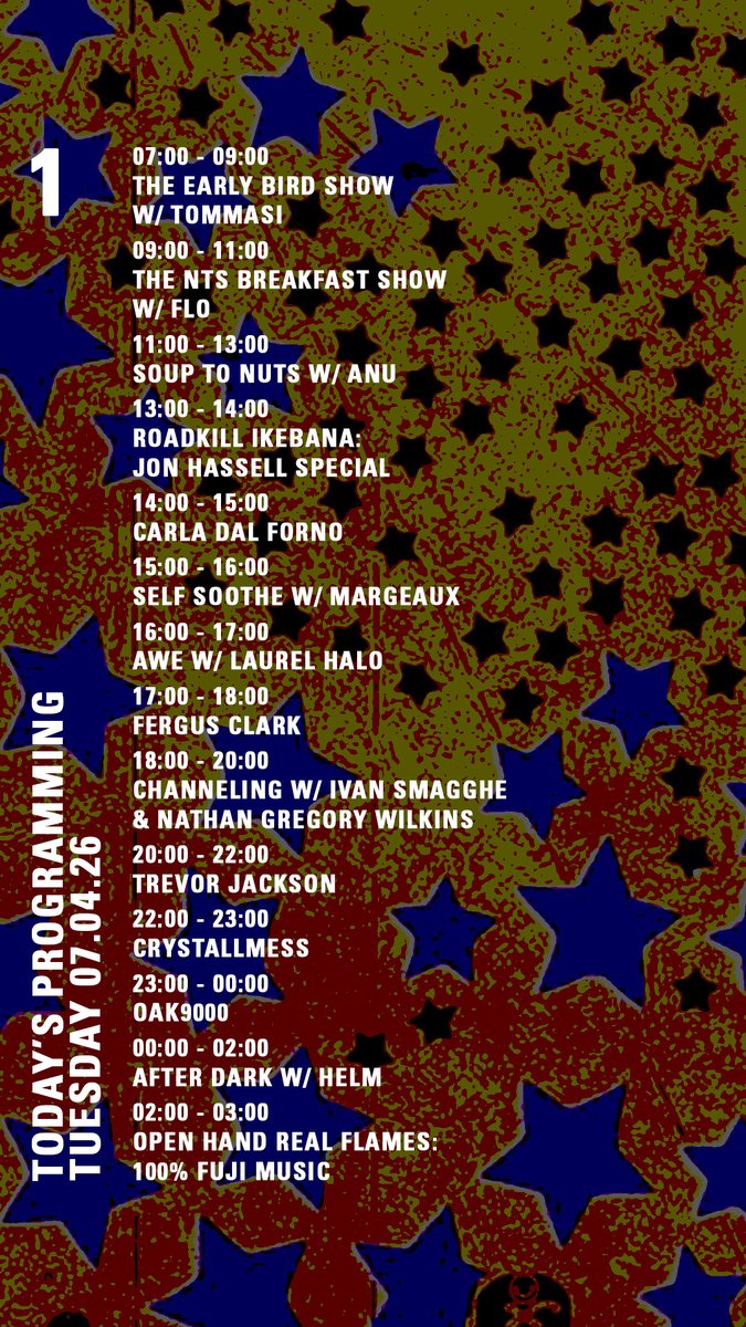 NTSlive's tweet photo. today on https://t.co/OqHFPMgaVp
@flollid @noanunoparty @carladalforno @LaurelHalo @IvanSmagghe @oak9000 https://t.co/lvJeIpB3qA