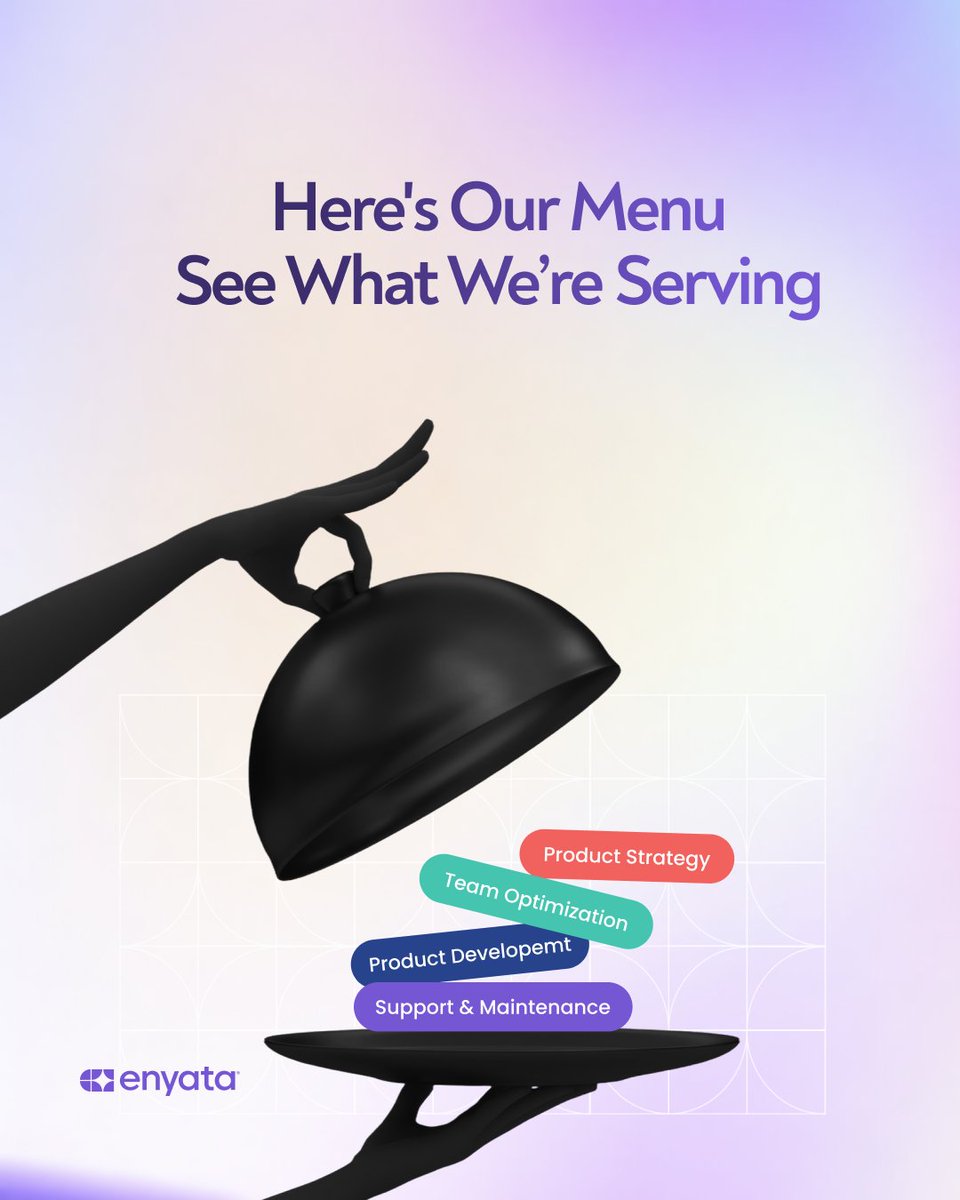 EnyataHQ's tweet photo. Every dish is specially curated to your needs.

You're in the right place.
Make your choice now. We're awaiting your order.
Right here: partnerships@enyata.com or call +234 810 7595 941.

#ProductDevelopment #SoftwareEngineering #DigitalProducts #TechPartner #Enyata https://t.co/7e1XeUR8BT