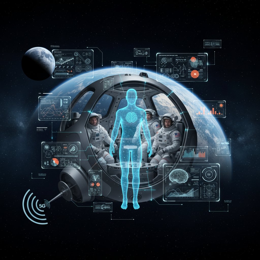 AtlantikaGlobal's tweet photo. 🚀 Artemis II treats AI as a continuous, mission-critical fifth astronaut, using CIAT, digital twins, and advanced autonomy to monitor thousands of sensors, predict faults, and manage trajectory and life support during communication outages.👇️ 

#AI #DigitalTwins #5G https://t.co/Uh4BnhMygZ