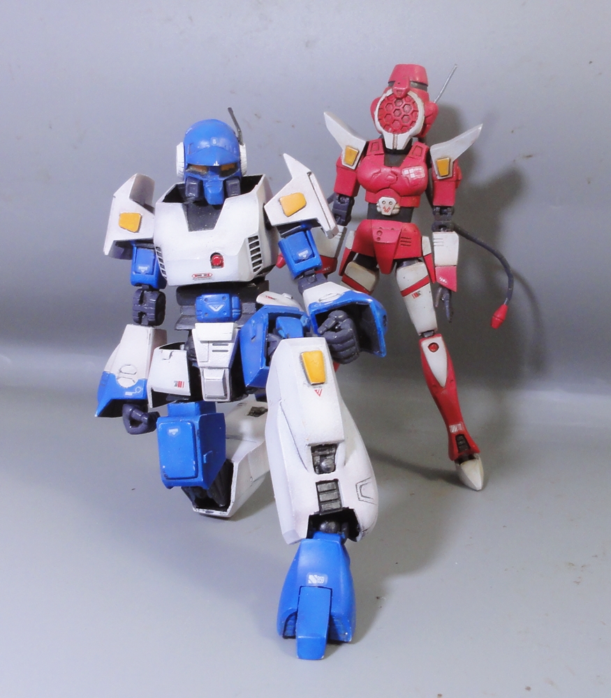 完成　アオシマ 1/16 スキャニー
ブレーダーとこのツーショットしてみたかったんだ
 #テクノポリス21C