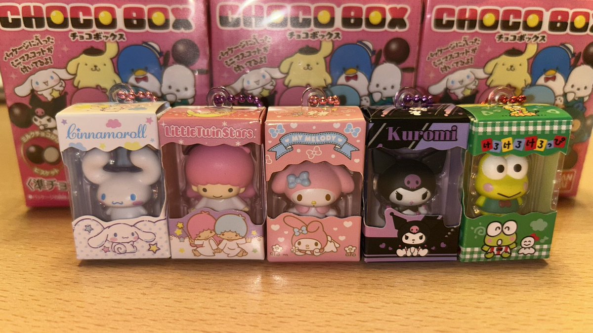 bird_o0's tweet photo. サンリオキャラクターズチョコボックス
やっと買えた！！！
メロクロ当たってよかった😂
プリンとサムも欲しかったなぁ
#サンリオ https://t.co/Aykufo0j5m