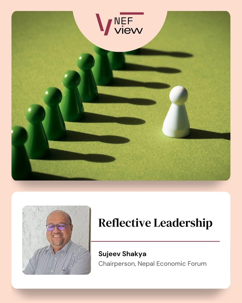 NEFNepal's tweet photo. Reflective leadership is becoming essential in a rapidly changing world shaped by geopolitics, technology, and human connection.
Read the article: https://t.co/S1zPSzyGld
#NEFview #ReflectiveLeadership #NEF2026 #Leadership #Geopolitics #Technology #HumanInteraction https://t.co/Pau9cxLnaE