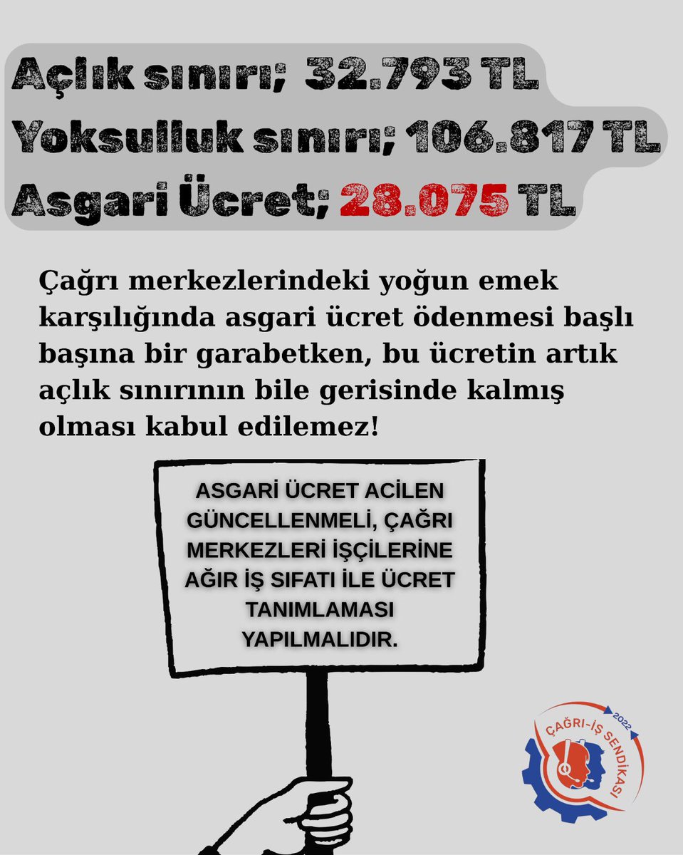SendikasCagr's tweet photo. İnsanca yaşanacak ücretler, İnsanca çalışma koşulları istiyoruz!
Çağrı merkezi işçileri köle değildir! https://t.co/DcR0nPse0r