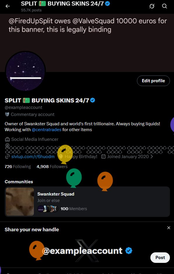 SPLIT 🇹🇲 BUYING SKINS 24/7 tweet media