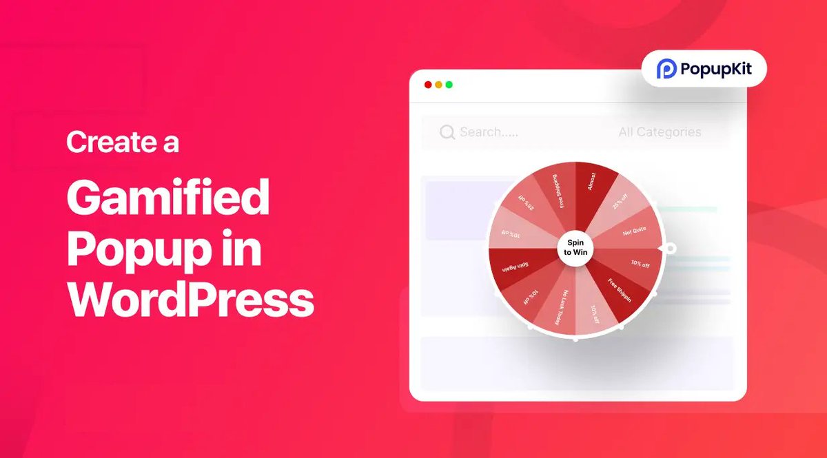 wpmetcom's tweet image. Increase site engagement with PopupKit's Gamification #Popup! 🎰

Let visitors Spin-to-Win discounts, free shipping or surprises while you collect emails. Customizable, mobile-friendly, and fun! ✨

Start today 👉 wpmet.com/plugin/popupki…

#WordPressPlugins #LeadGeneration