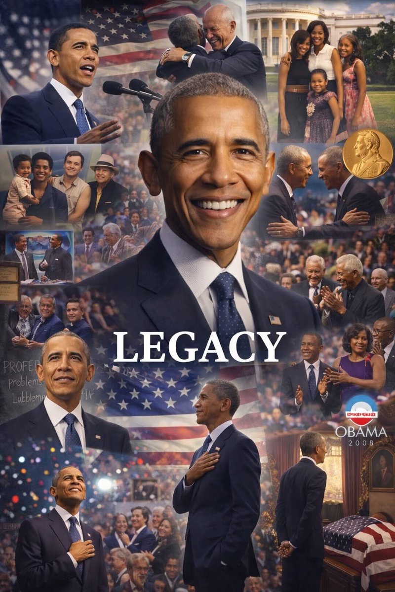 AuthorJoeNBrown's tweet photo. Barack Obama’s #Legacy✨
A symbol of #Hope, #Leadership and #Change that inspired generations, and made history, from breaking barriers, to uplifting voices🗣️. Obama’s impact will be felt for years to come🙌🏽.

#BarackObama #ObamaLegacy #HistoryMade #BlackExcellence #44thPresident https://t.co/130SFWgo9E