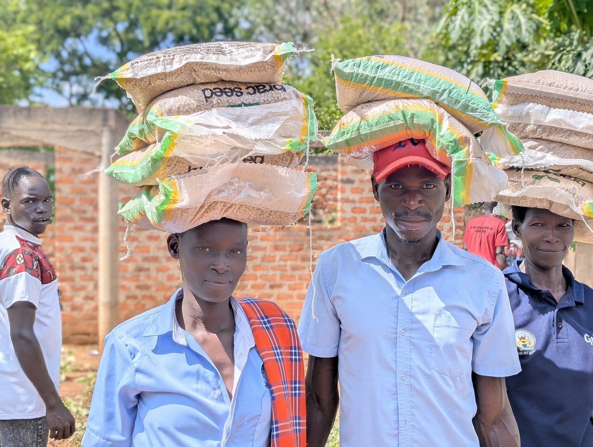 cciug's tweet photo. The atmosphere was filled with gratitude as families left ready to transform their fields. A massive thank you to #Suyana Foundation and @cciug for their commitment to strengthening agriculture in Northern Uganda. https://t.co/nkfXmg4gt0