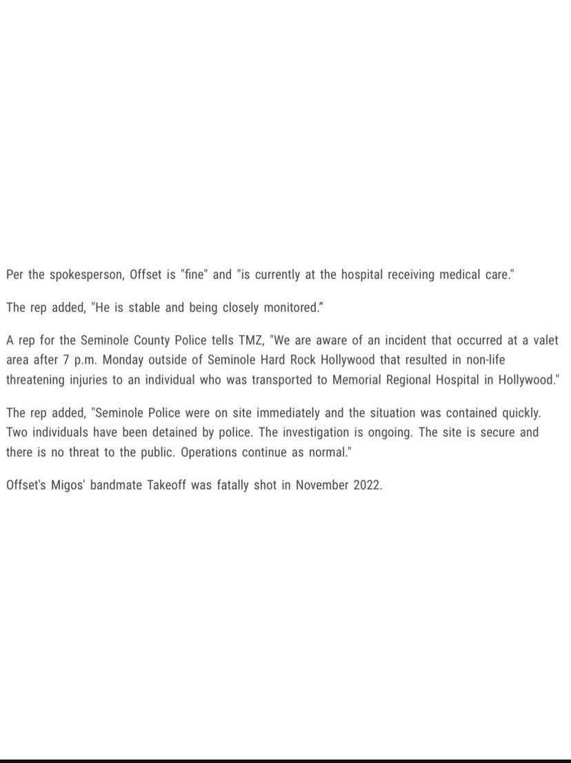 UKHipHopDaily's tweet image. Offset reportedly beat up Lil Tjay at the Hard Rock and then started walking off, which is when Tjay shot him 👀😳