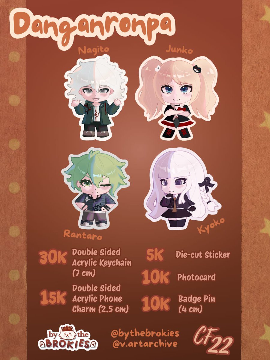 lenciatelier's tweet photo. likes &amp; reposts are greatly appreciated!! 

we go by ByTheBrokies, DAY 2 ONLY
booth number TBA (3/4)

💜 https://t.co/XBnfIsMnVJ

V’s catalog: #omori , #deltarune , #arknights , #danganronpa &amp; more!

DM our IG @/bythebrokies for inquiries! https://t.co/IXWyVOhNzx