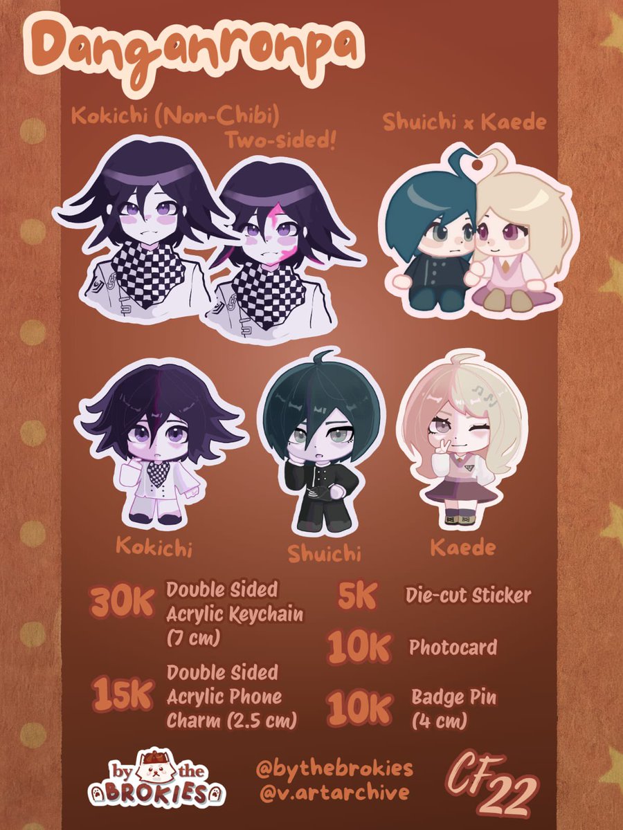 lenciatelier's tweet photo. likes &amp; reposts are greatly appreciated!! 

we go by ByTheBrokies, DAY 2 ONLY
booth number TBA (3/4)

💜 https://t.co/XBnfIsMnVJ

V’s catalog: #omori , #deltarune , #arknights , #danganronpa &amp; more!

DM our IG @/bythebrokies for inquiries! https://t.co/IXWyVOhNzx