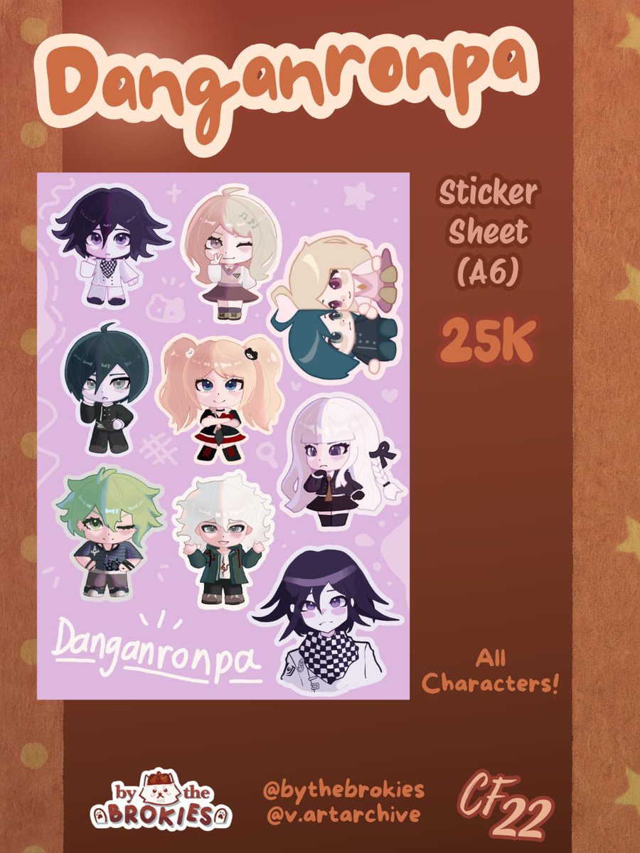 lenciatelier's tweet photo. likes &amp; reposts are greatly appreciated!! 

we go by ByTheBrokies, DAY 2 ONLY
booth number TBA (3/4)

💜 https://t.co/XBnfIsMnVJ

V’s catalog: #omori , #deltarune , #arknights , #danganronpa &amp; more!

DM our IG @/bythebrokies for inquiries! https://t.co/IXWyVOhNzx