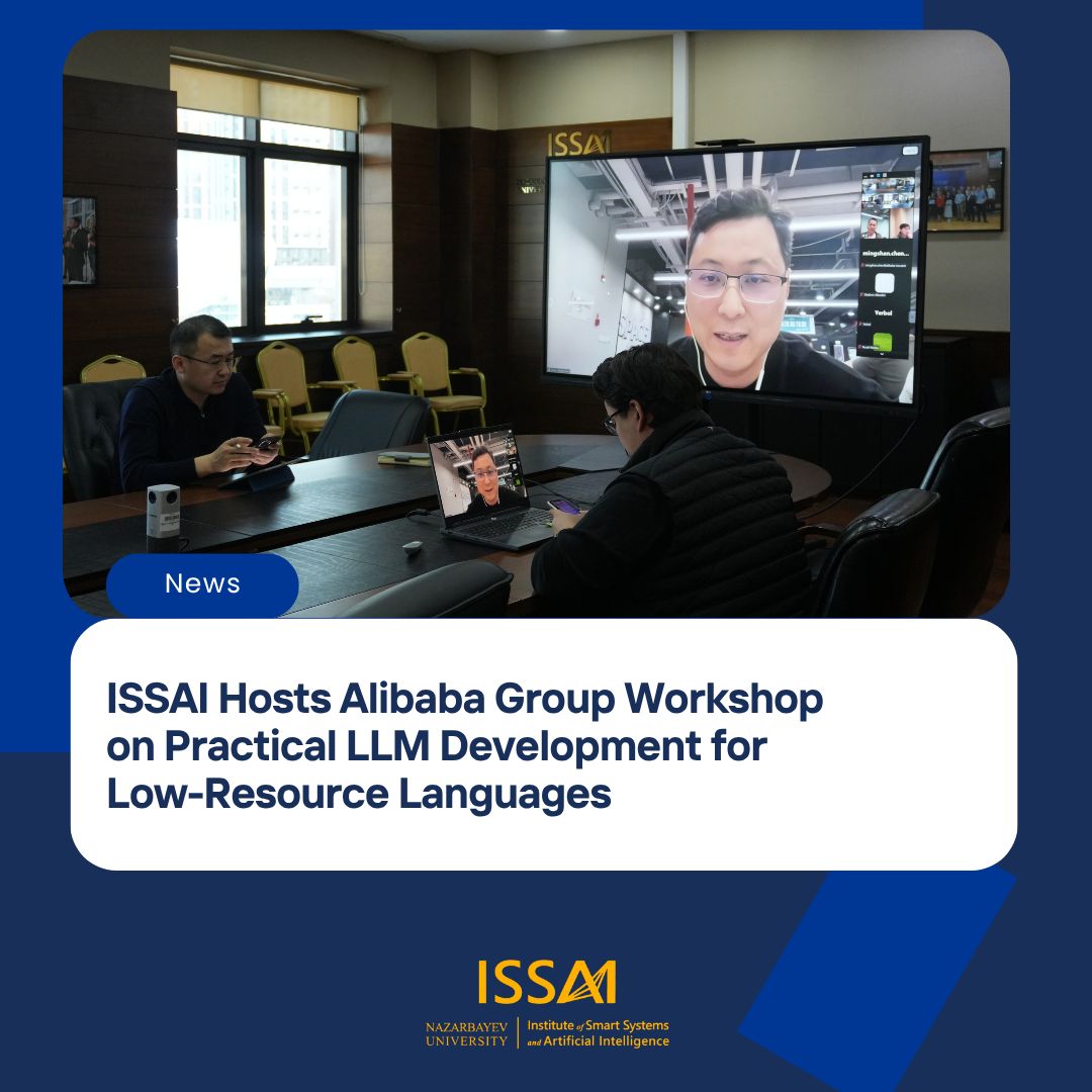 alibaba_cloud's tweet image. Alibaba Cloud x @ISSAI_NU: Workshop on LLM development for low-resource languages! 🏛️⚡️

Highlighted 3 key directions:

Data Processing &amp;amp; Synthetic Expansion

Model Merging

Pin-Point Learning

Empowering AI in Kazakhstan. 🇰🇿🤝

#AlibabaCloud #Qwen #AInnovation #ISSAI