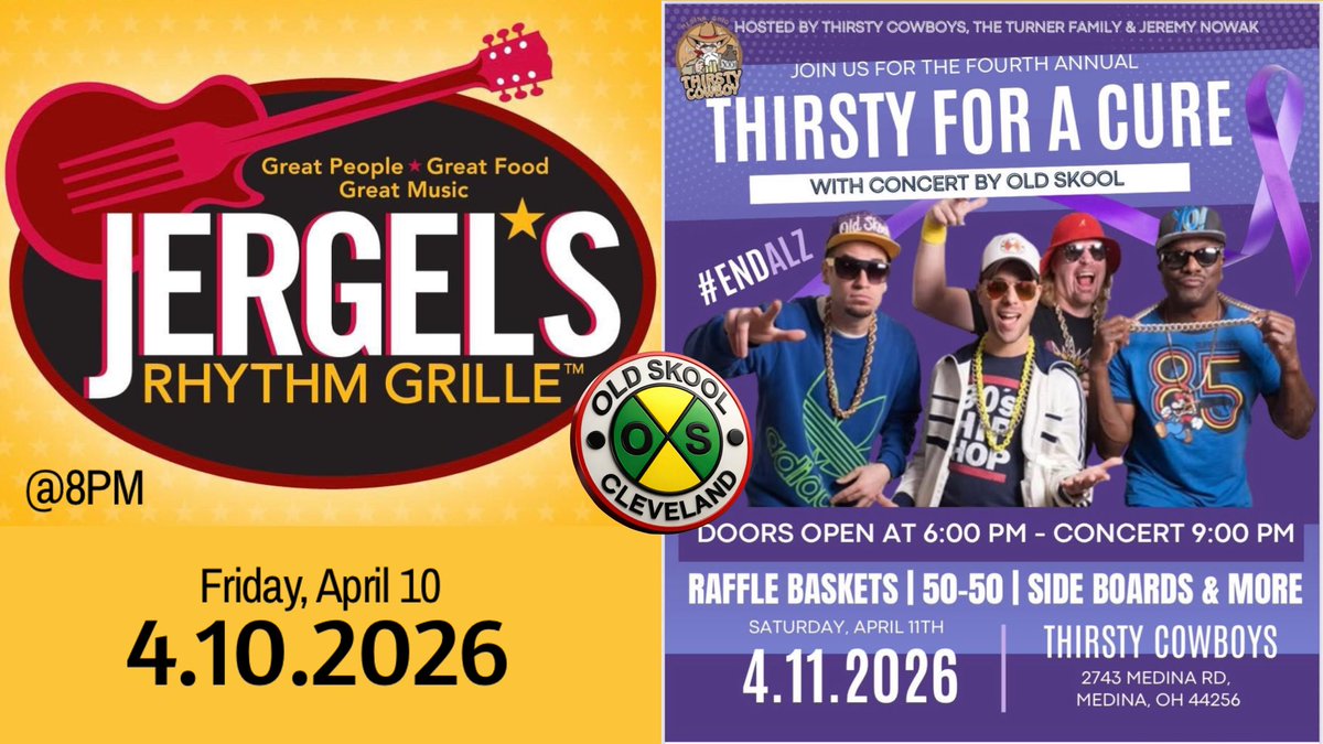 OldSkoolCLE's tweet photo. This weekend..
@oldskoolcle
Friday 4.10
@jergels 
Saturday 4.11
@THIRSTY_COWBOY https://t.co/7YlcyCW230