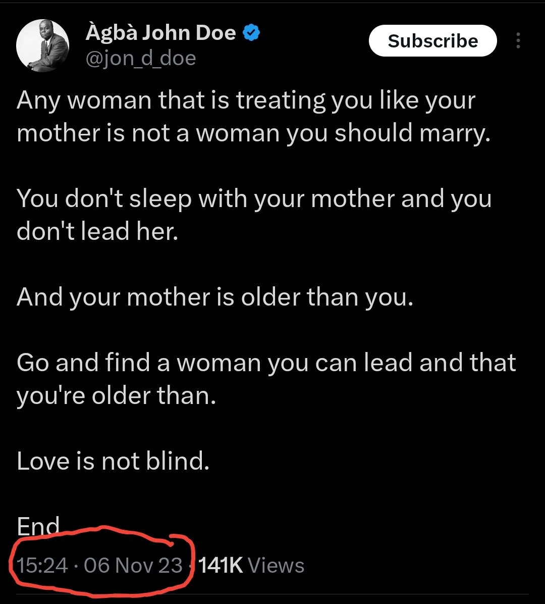 Àgbà John Doe tweet media