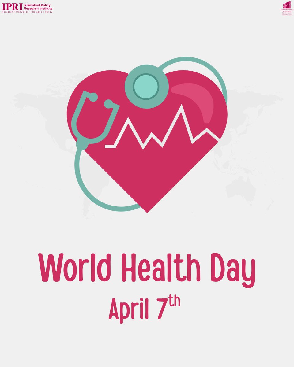 IPRI_Pak's tweet photo. IPRI Threads|
World Health Day

Curated by International Law Researcher, @khadijaalmus 

#StandWithScience #WorldHealthDay #OneHealth #HealthForAll #TogetherForHealth #7April @UN @WHO @nhsrcofficial @EPBDT https://t.co/2isoTHFK3L