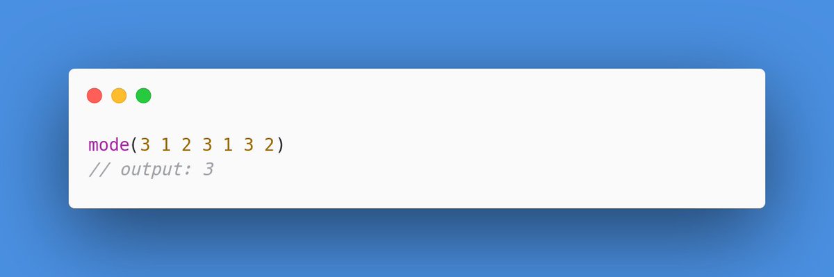 DolphinDB_Comm's tweet image. mode(X) — return the most frequently occurring value in a vector! 🏅

The statistical mode — ignores NULLs. Works on any comparable data type including SYMBOL and STRING. 

#DolphinDB #Statistics