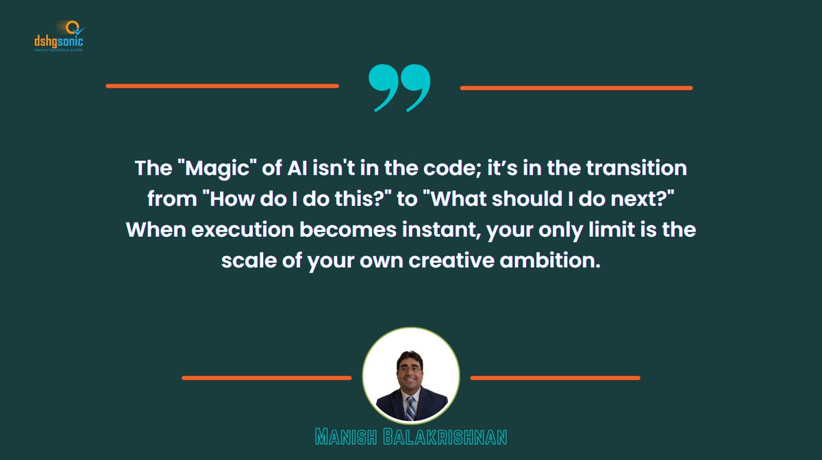 Iamnotmanish's tweet image. AI changed the question.

Before: How do I do this?
Now: What should I do next?

When execution is instant,
ambition becomes the real advantage

#StartupGrowth #businessmindset #GrowTheGame