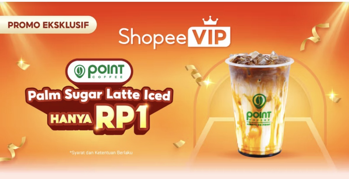 PoponDisini's tweet photo. bahagia itu sederhana.. bisa menikmati palm sugar latte iced di point coffee hanya Rp 1 aja.. eits tapi kudu langganan shopee vip dulu yaa 
#ShopeeVIPPointCoffeeRP1 https://t.co/NSnBF0zg51