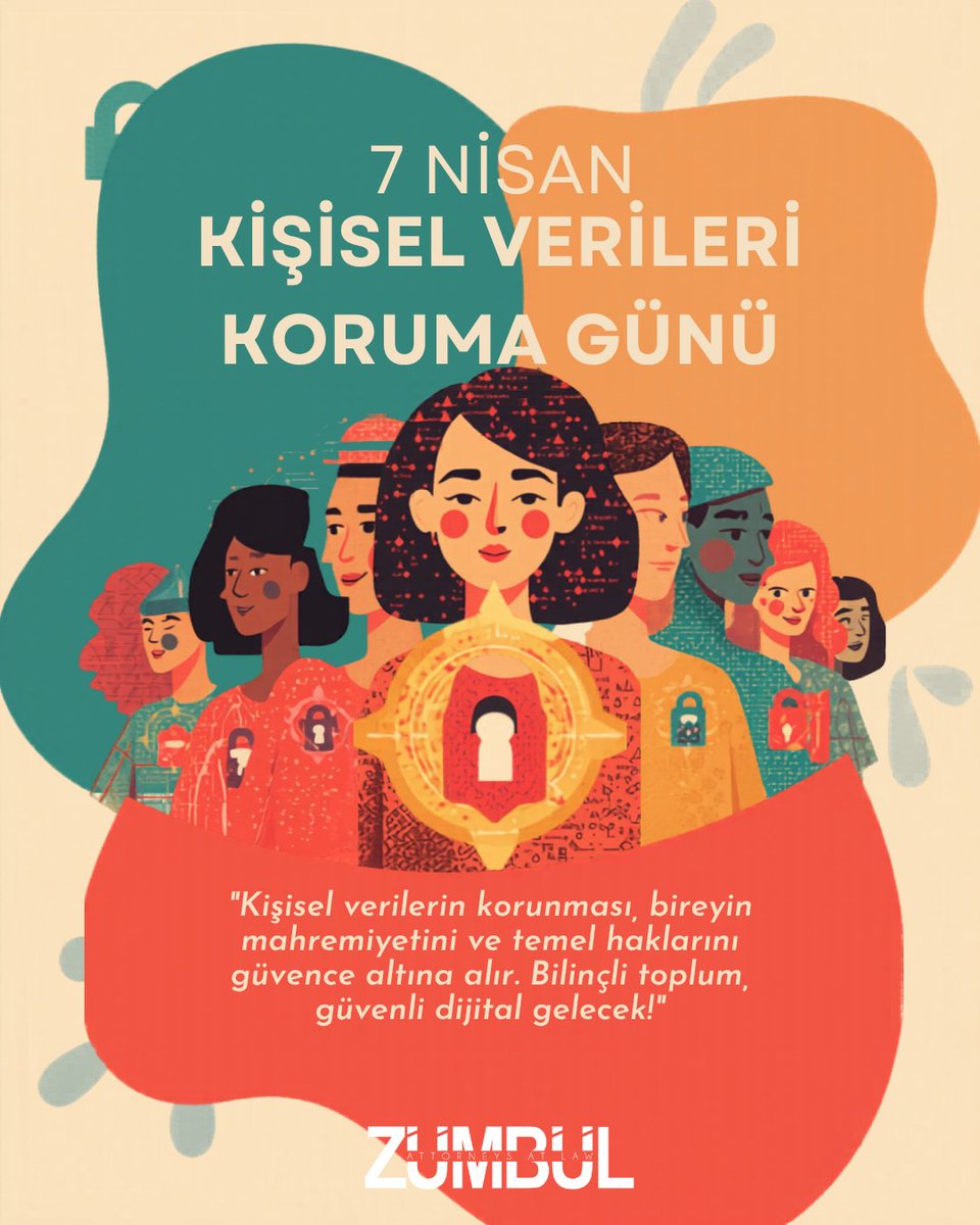 AtZumbul's tweet photo. 🔐 Kişisel verilerin korunması, yalnızca hukuki bir yükümlülük değil; bireyin mahremiyetinin, güvenliğinin ve temel haklarının korunmasının en güçlü teminatıdır. 

#KişiselVerilerinKorunması #KVKK #VeriGüvenliği #Privacy #DataProtection #zumbullaw https://t.co/AlEzZLOE1n
